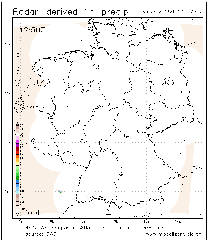 Radar 1h precip