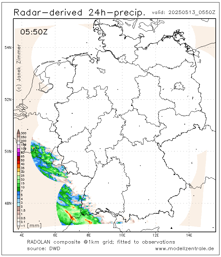 Radar 24h precip